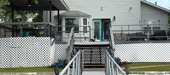 Lake front house on Monkey Island with private dock
