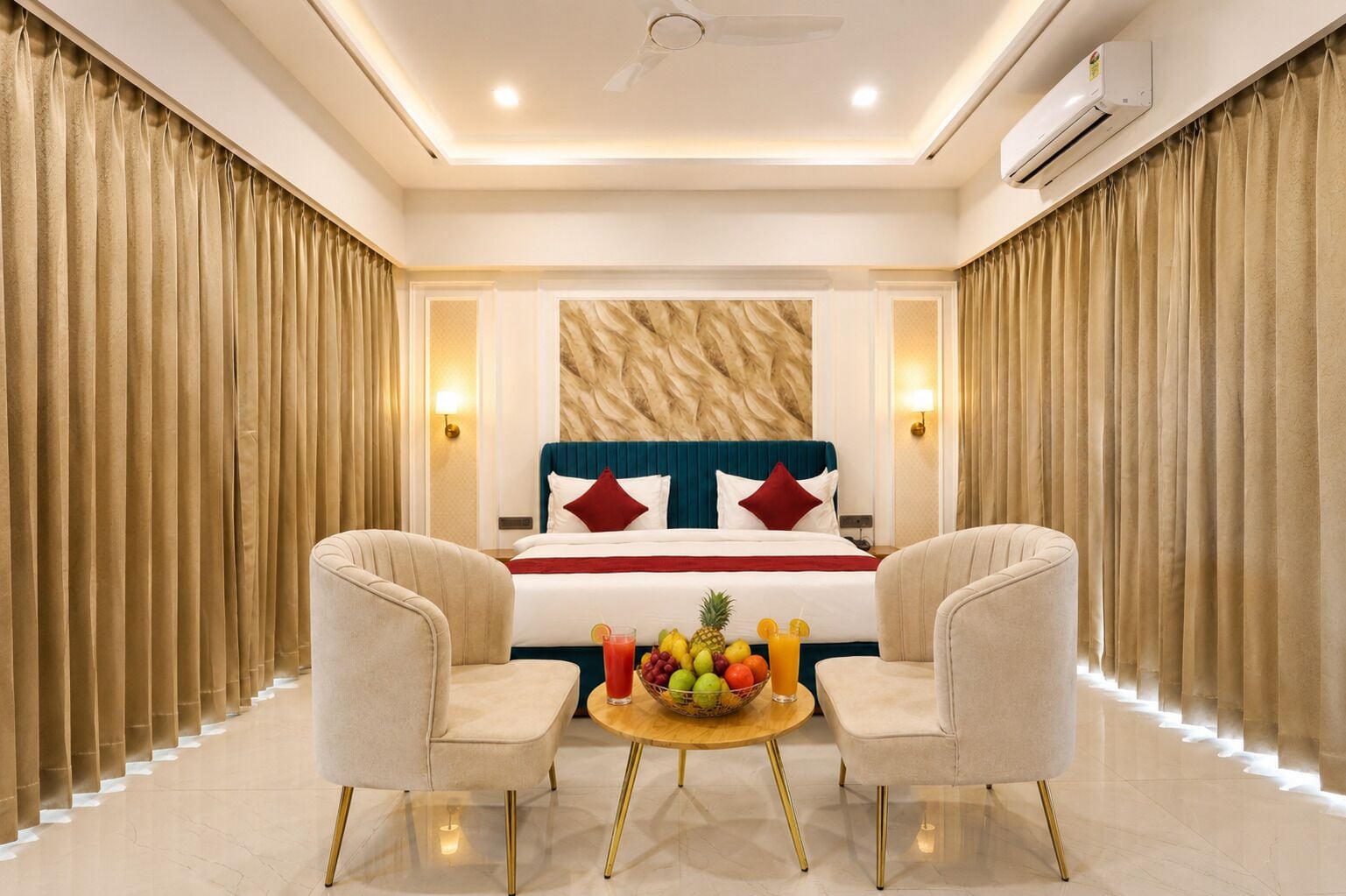 Family Suite with Private Pool | Peti besi dalam bilik, kalis bunyi, Wi-fi percuma, cadar katil 