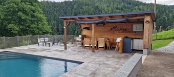 Landhaus Pool and Relax – Rustic Modern Retreat with Pool & Panoramic Views