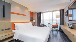 Quarto casal empresarial, vista para a cidade