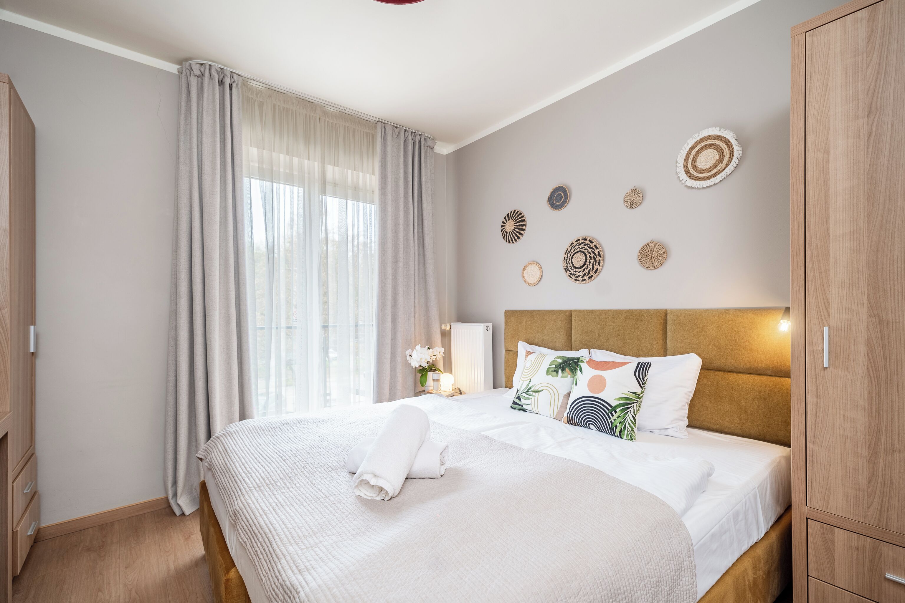 Quarto casal clássico, sacada