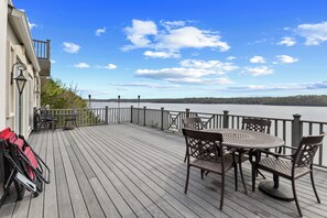 Outdoor dining - Main Channel Views! Luxe Tan-Tar-A Estates Home (Osage Beach)
