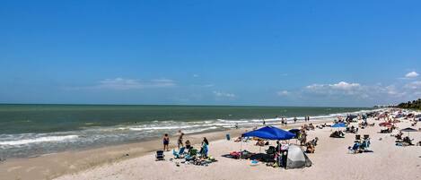 Vlak bij het strand