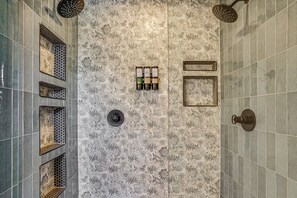 Hair dryer, towels