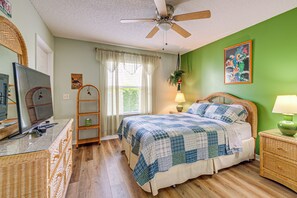 3 slaapkamers, een strijkplank/strijkijzer, internet, beddengoed