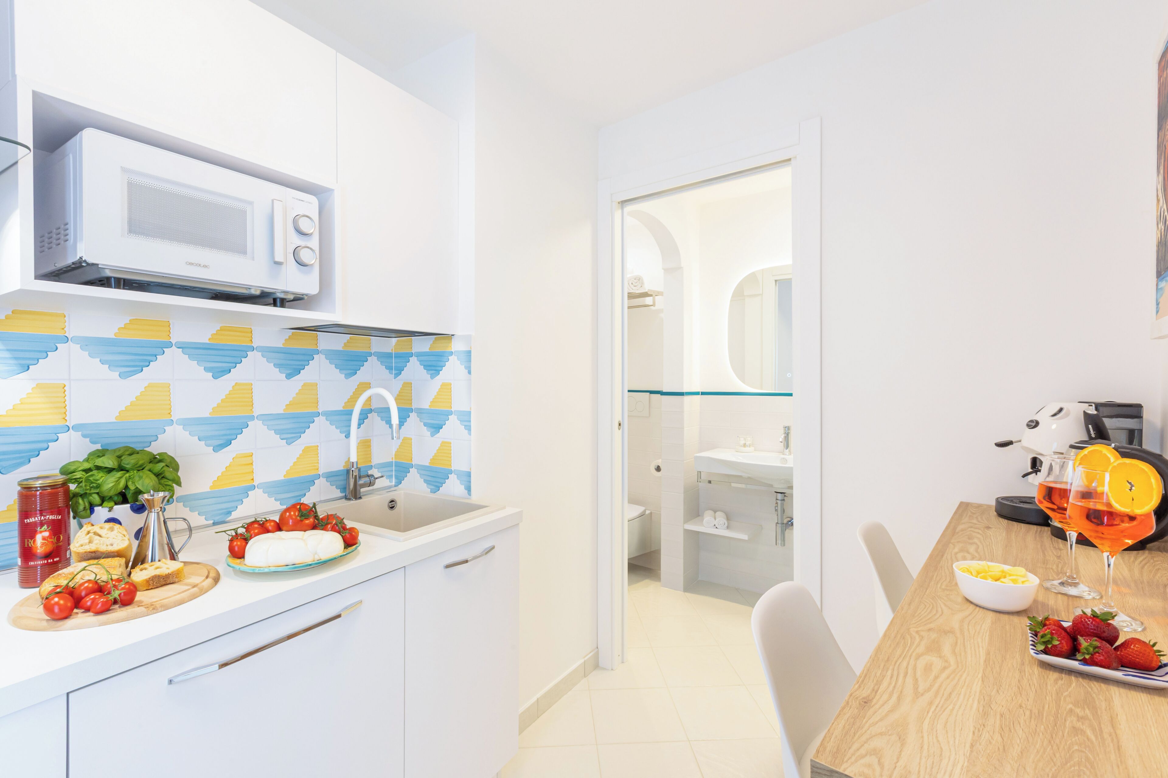 Deluxe-Apartment, Meerblick | Eigene Küche | Mini-Kühlschrank, Mikrowelle, Herdplatte, Espressomaschine