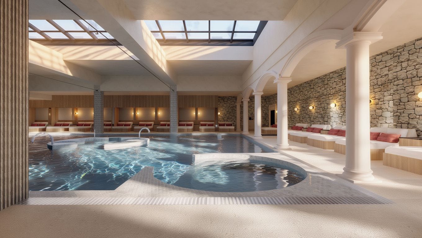 Bain à remous, soins corporels, soins d'aromathérapie