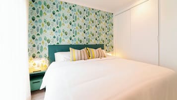 Standaard appartement | Een kluis op de kamer, verduisterende gordijnen