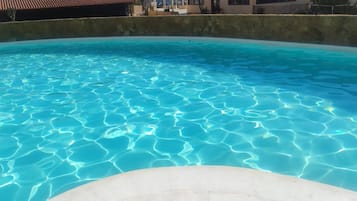 Ferienhaus, 1 Schlafzimmer, Terrasse, Gartenblick | Pool | Außenpool