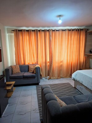 Living area - Studio Tangerine, South B, Sana Sana, Off Mombasa Road (Nairobi)