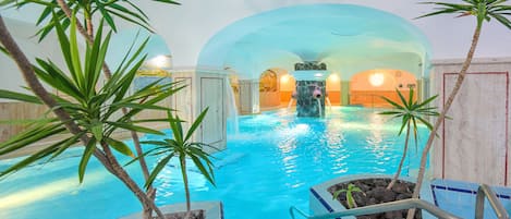 Indoor pool, outdoor pool, open 8:00 AM to 7:00 PM, pool umbrellas