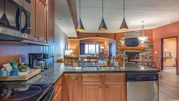 Microwave, oven, stovetop, dishwasher