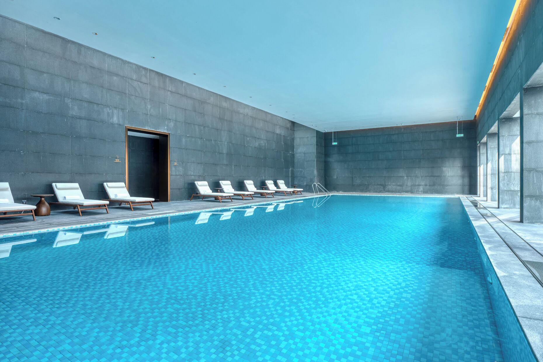Indoor pool, seasonal outdoor pool