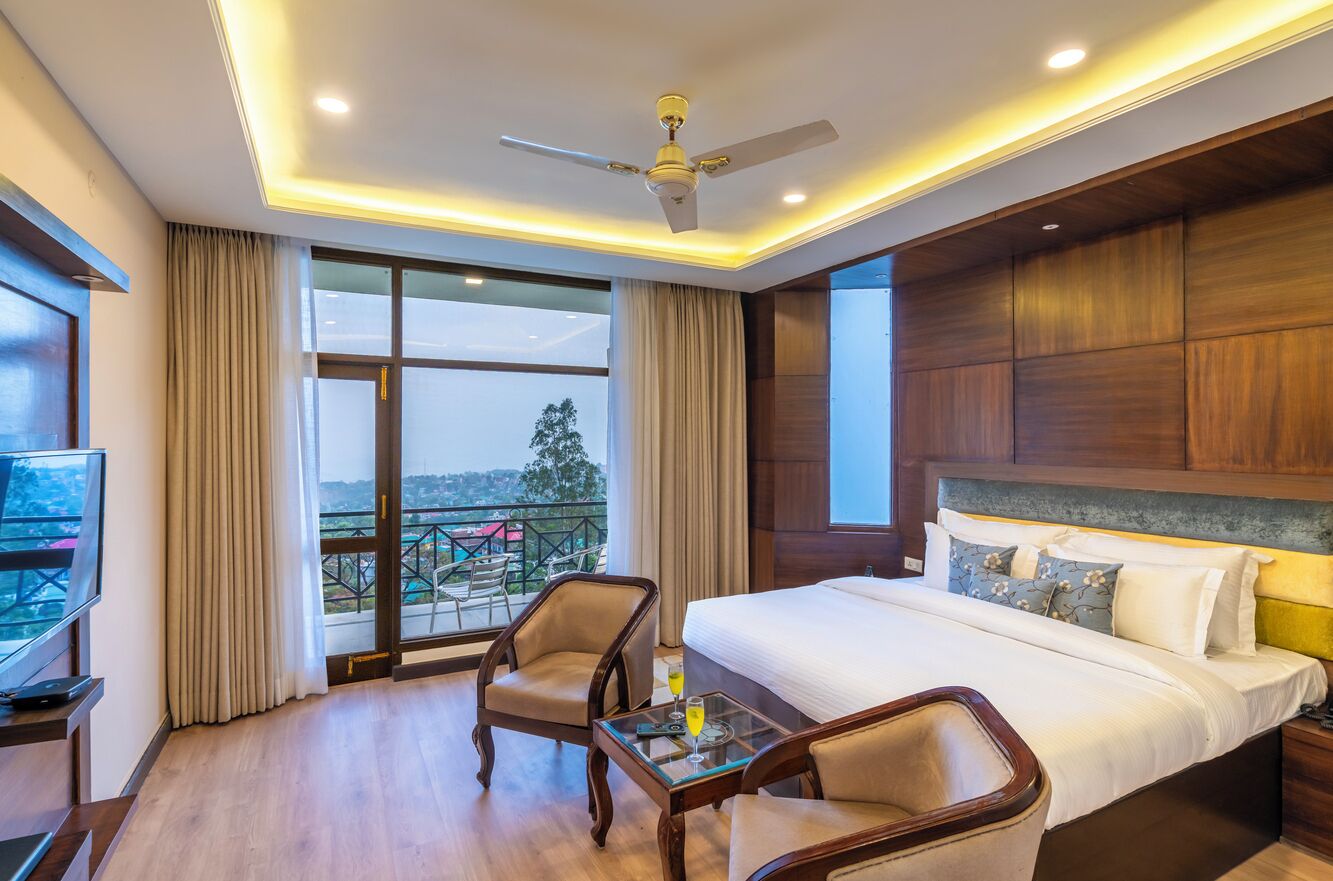 Quarto casal superior, vista para o vale