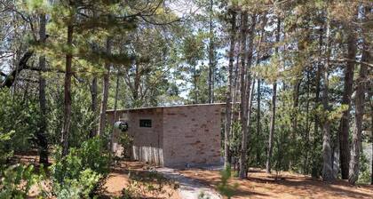 Pine Forest Retreat Cabin • Verandah + Braai