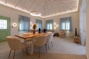 Dining - Pnoe Luxury Villa - Ierissos Private Pool Retreat (Ierissos)