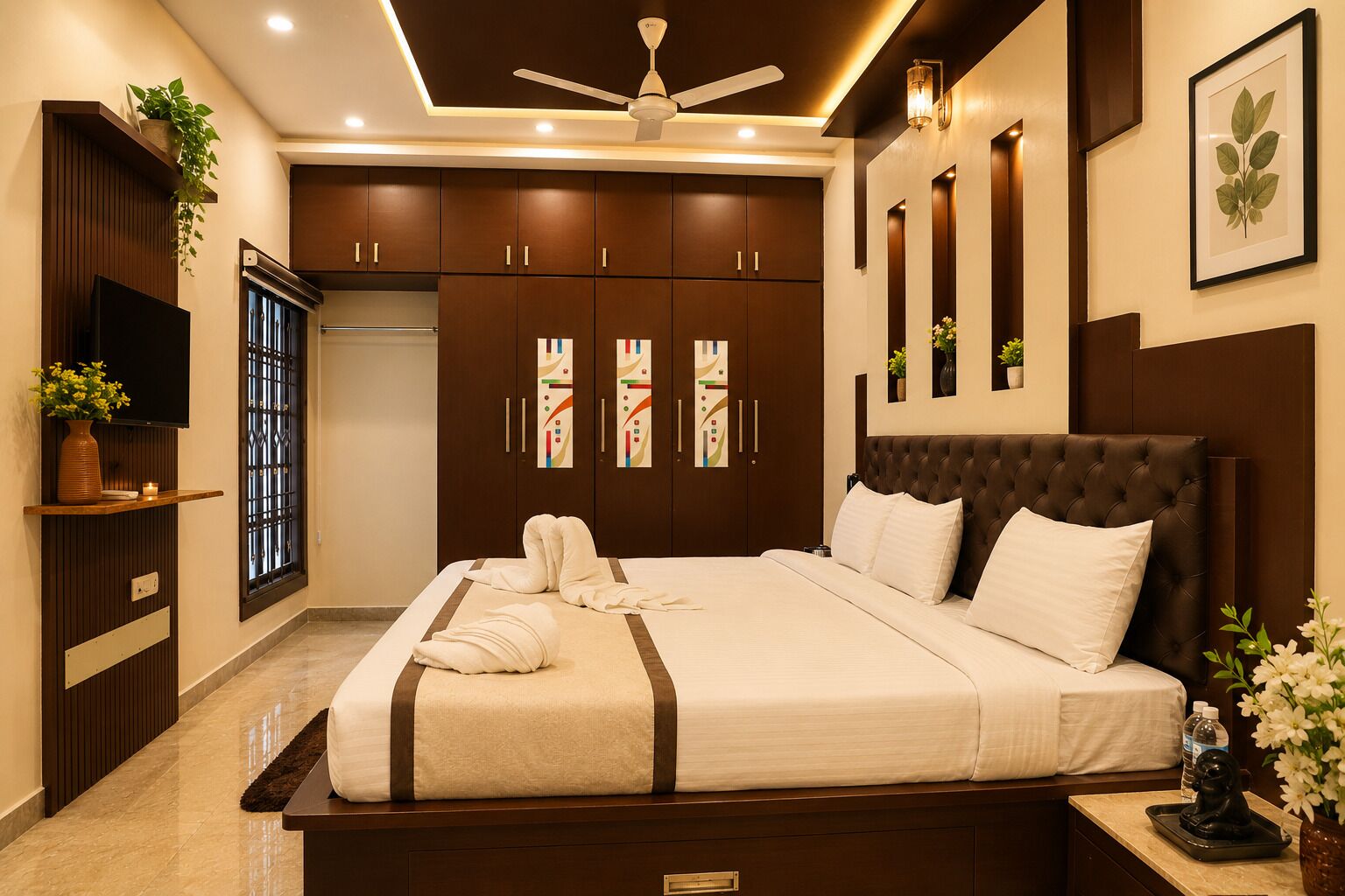 Quarto triplo luxo | Wi-Fi de cortesia, roupa de cama
