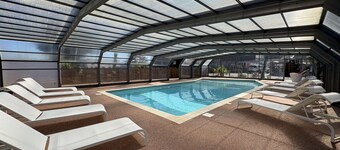 Beach house - 6 pers, piscine chauffée - St-Pair