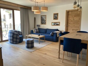 Living area - Central apartment - 4 guests (Chamonix-Mont-Blanc)