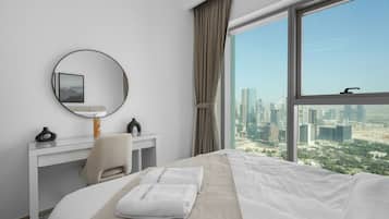 Appartement Affaires, 1 chambre, vue ville | Draps en coton égyptien, literie de qualité supérieure