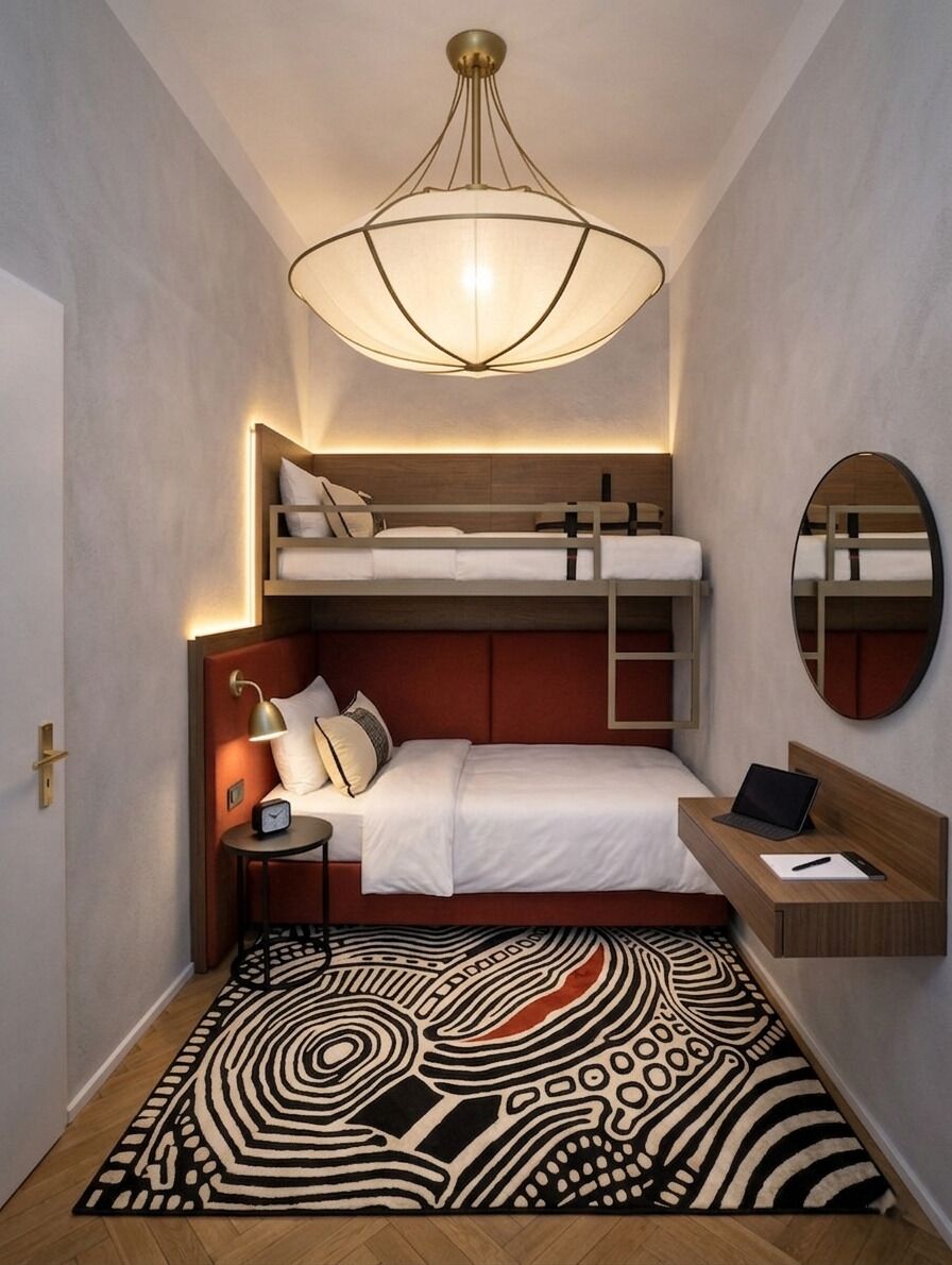 Habitación con 2 camas individuales, vista a la ciudad | Minibar, caja de seguridad en la habitación y escritorio 
