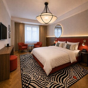 In-room safe, desk, laptop workspace, blackout curtains - Carlton Boutique Hotel Vienna (Vienna)