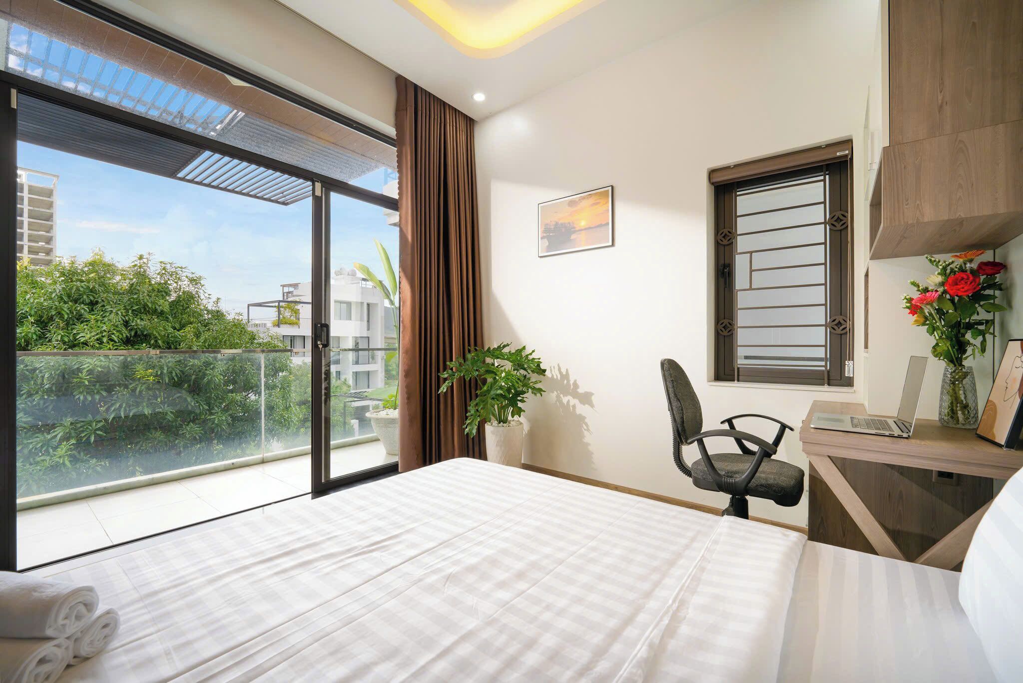 Quarto casal luxo, 1 cama Queen, sacada