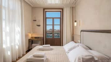 Double Room with balcony and Sea View | Sábanas de algodón egipcio y ropa de cama de alta calidad