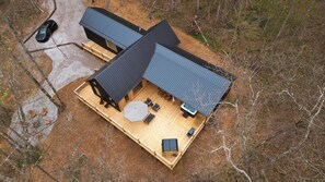 Exterior - Secluded & Luxury Cabin w Hot Tub + Sauna + Expansive Deck Surrounded by Nature (Laurelville)