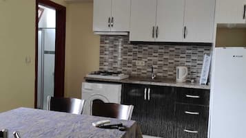 Condo, 2 Bedrooms, Balcony, Mountain View | Dapur peribadi | Peti sejuk mini