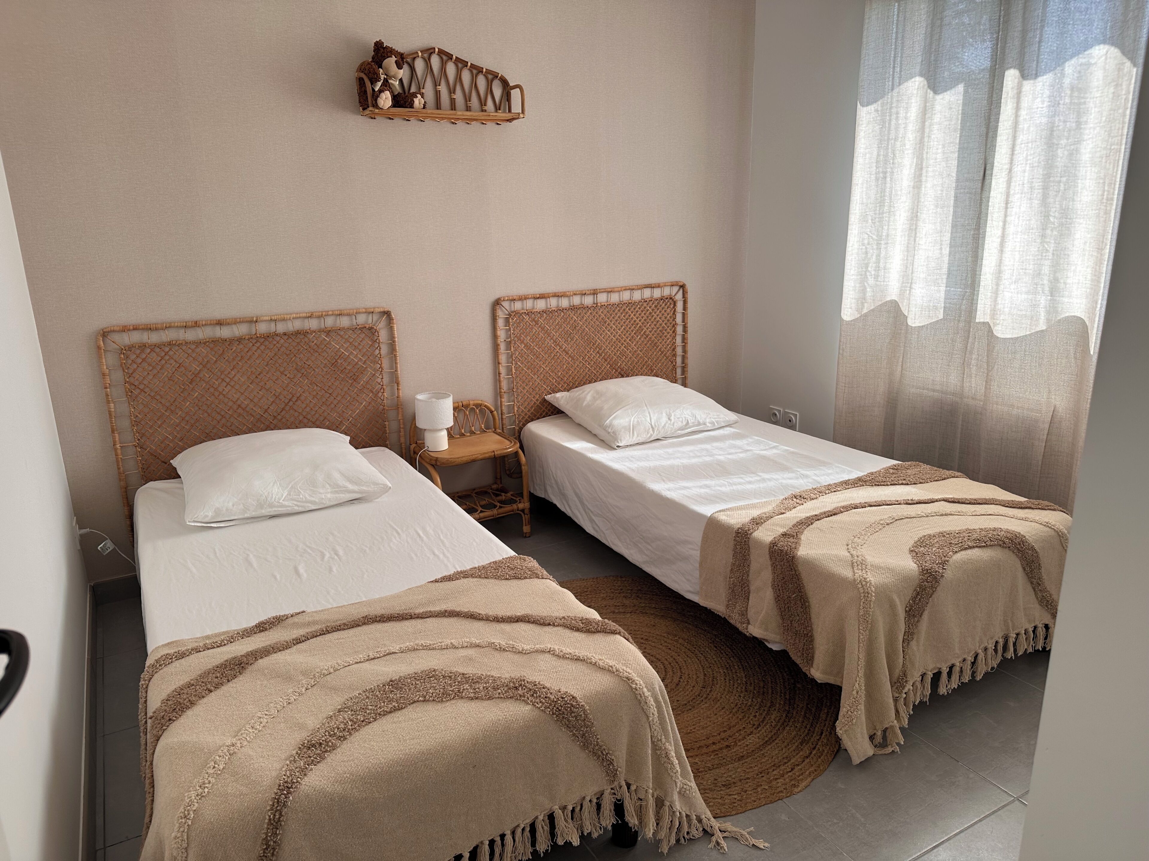 2 chambres, draps fournis