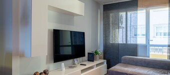 Apartamento vacacional en O Grove con Wi-Fi y aire acondicionado