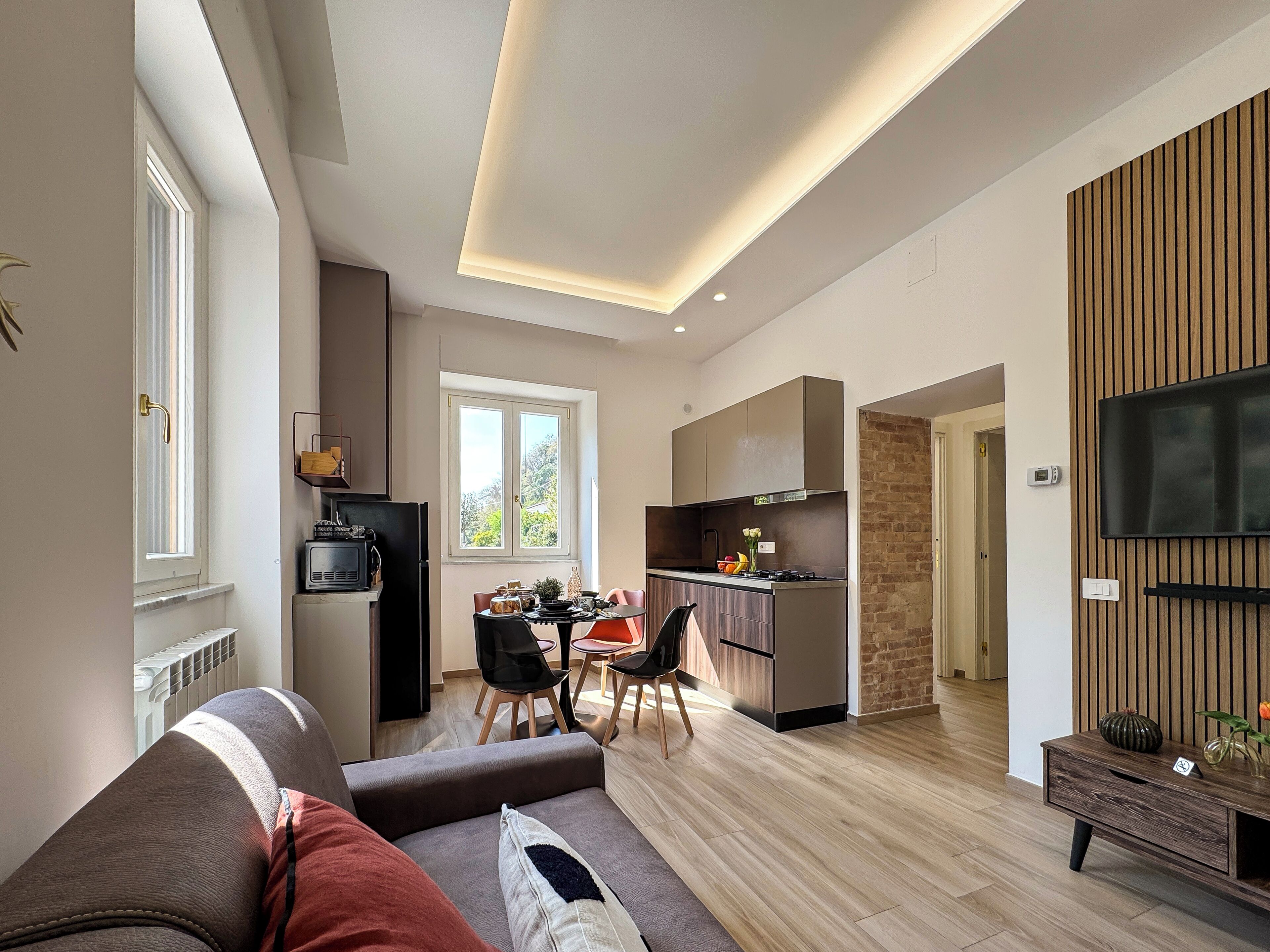 Appartement, vue jardin | Coin séjour