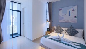 Room, Balcony, City View | Iron/ironing board, free WiFi - The Shore Kota Kinabalu Borneo Grand Roam Suites (Kota Kinabalu)