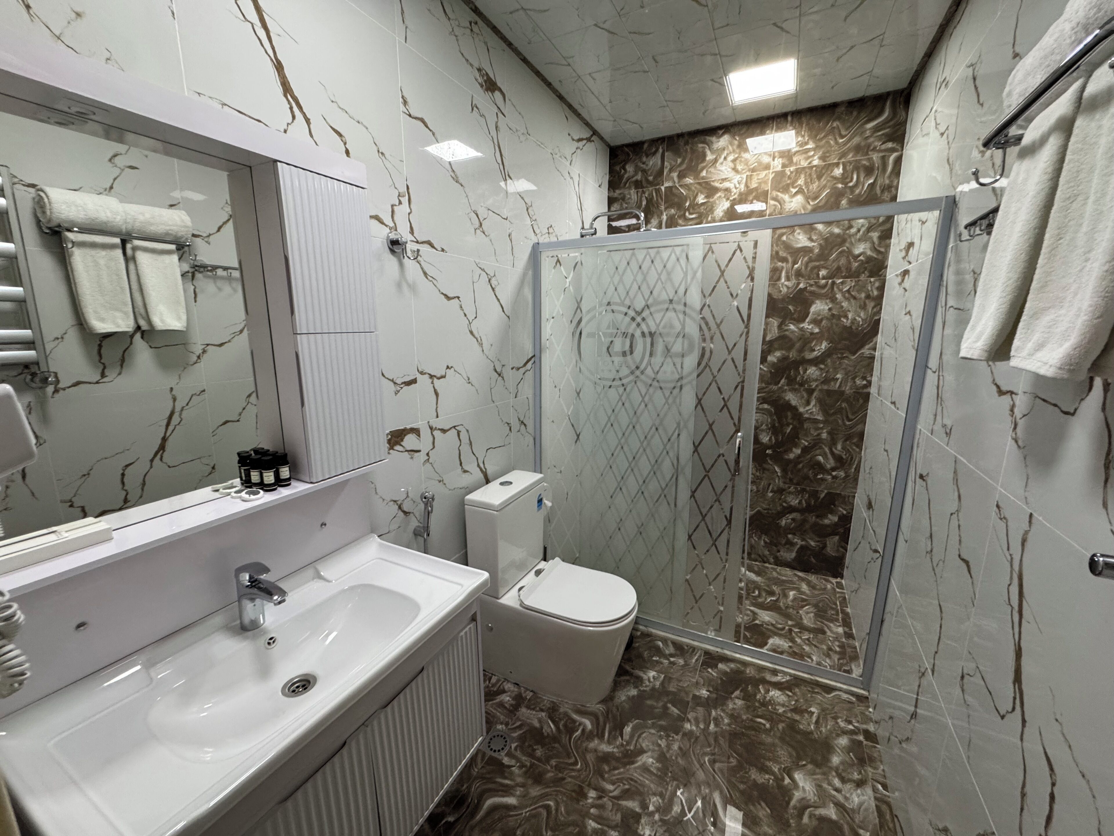 Chambre Standard, balcon, vue montagne | Salle de bain
