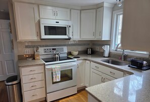 Fridge, microwave, oven, stovetop - Just listed for this summer.  Nicely Appointed 2 bedroom. RPMS181 (Harwich)