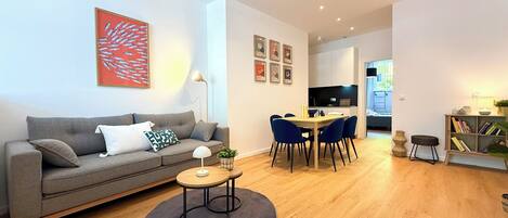 Superior Apartment, 2 Bedrooms | Living area | Flat-screen TV