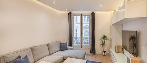 Appartement Confort, vue ville | Coin séjour