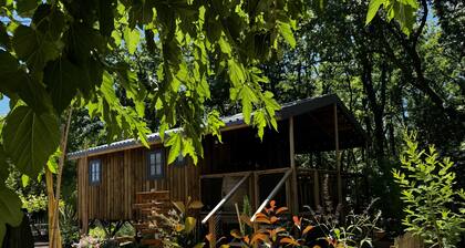 Cabin 'L'arbousier' with Private Terrace, Private Garden and Air Conditioning