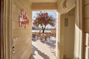 Outdoor dining - 5 min to the Great Pyramids of Giza , big clean tidy rooms (Giza, Cairo, Egypt)