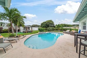 Pool - Coastal Home w Heated Pool Near Kennedy| 3BR/2BA (Merritt Island)