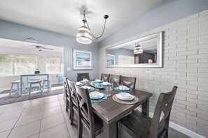 Dining - Coastal Home w Heated Pool Near Kennedy| 3BR/2BA (Merritt Island)