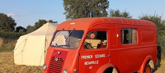 Spend the night in our unique Magic Bus and tent in the heart of nature.