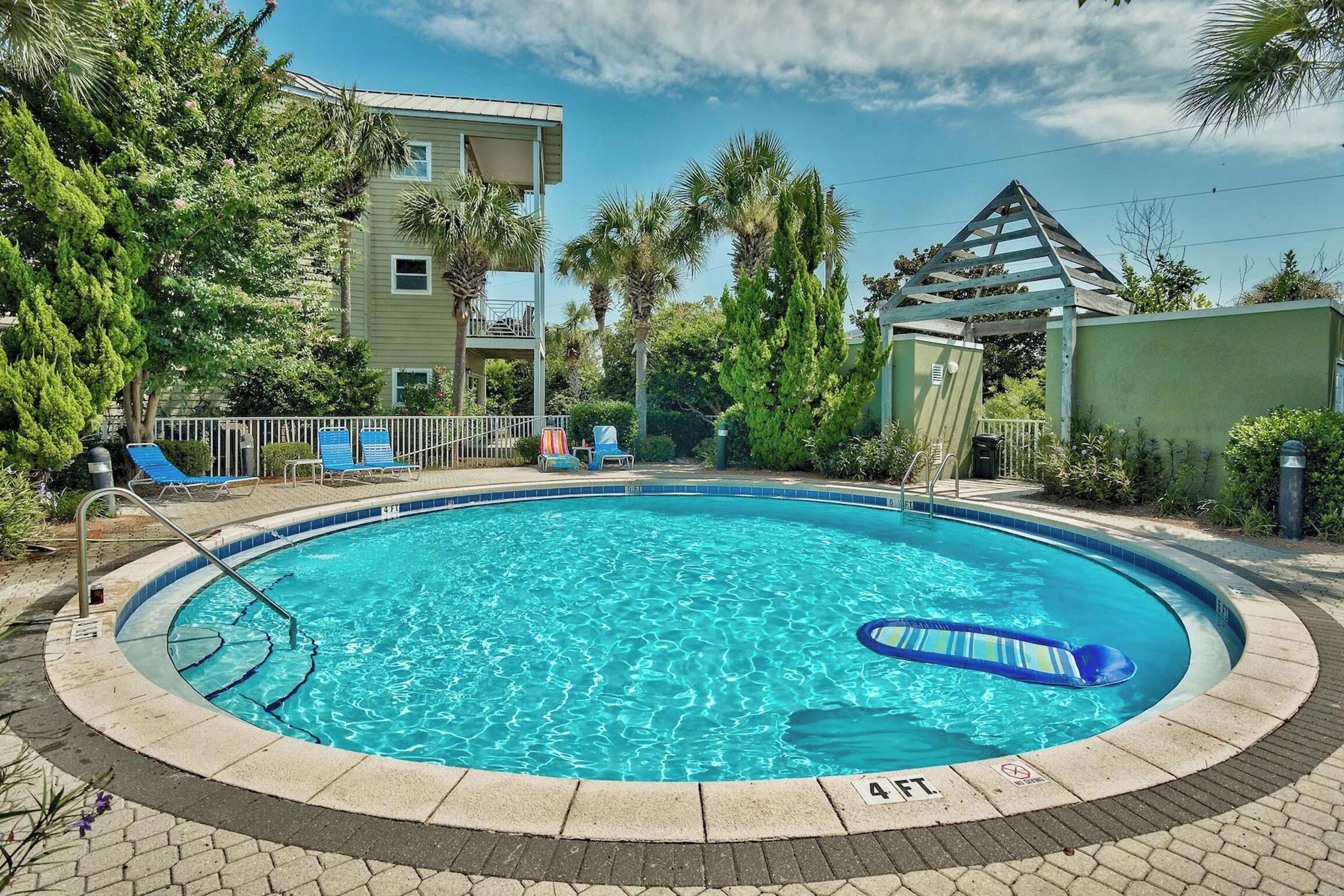 A heated pool