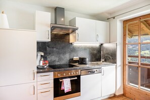 Fridge, oven, stovetop, dishwasher