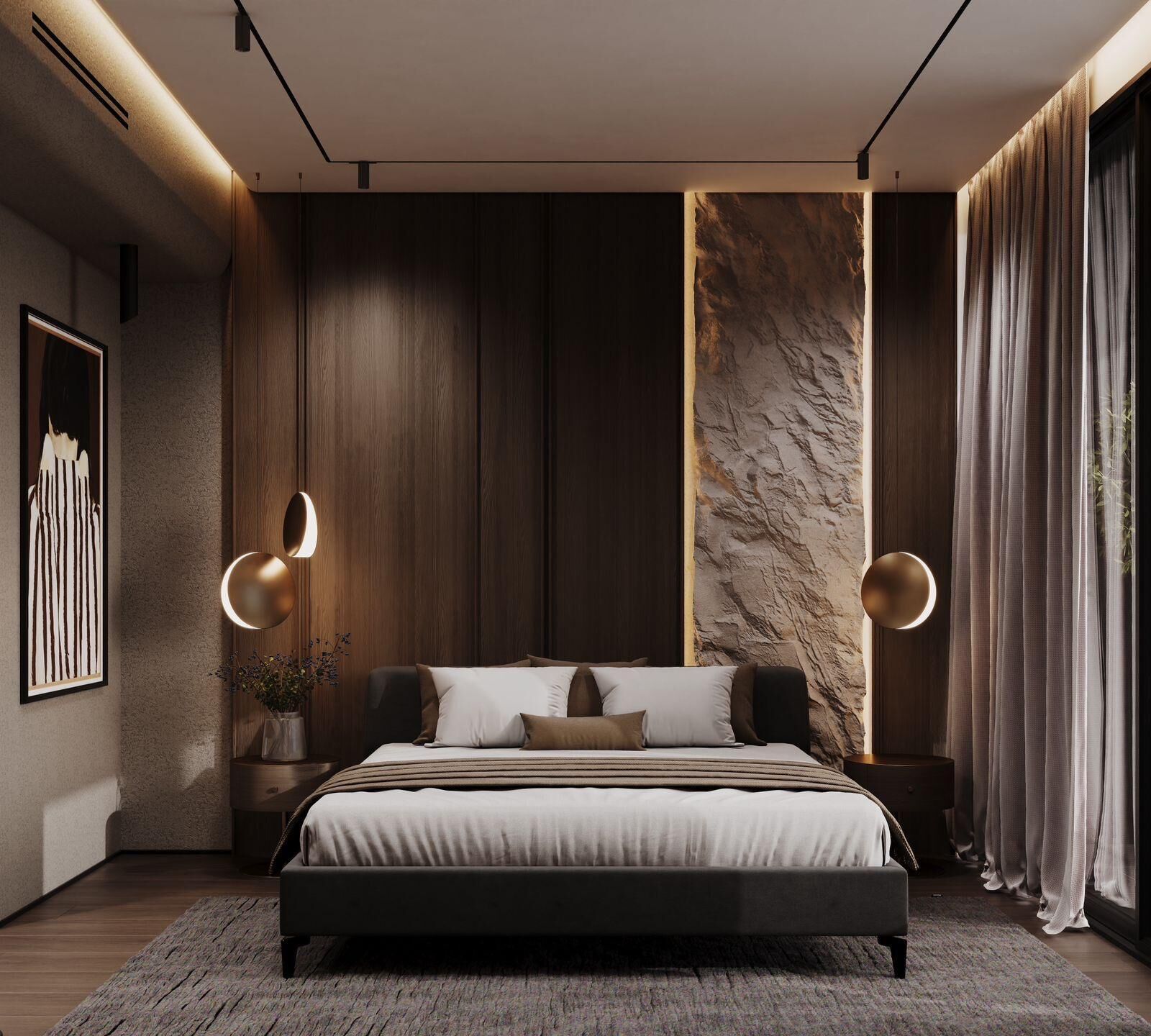 Quarto casal luxo, sacada, vista para o mar