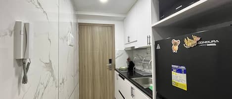 Appartement Deluxe, vue sur le parc | Cuisine privée