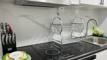 Deluxe Apartment, Park View | Private kitchen