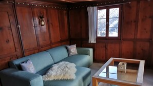 TV, fireplace - ANSAUNA appartaments, (Segnas/Disentis), 1030 by Interhome (Disentis)