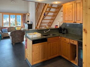 Fridge, oven, dishwasher, cookware/dishes/utensils - Casa Mulinera 1 GVH, (Camischolas/Sedrun), 243.01 by Interhome (Camischolas)